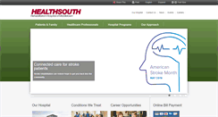 Desktop Screenshot of healthsouthmiddletown.com